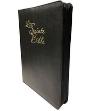 Charger l&#39;image dans la galerie, Bible Louis Segond - Moyen Caractère - noir avec onglet et fermeture éclaire
