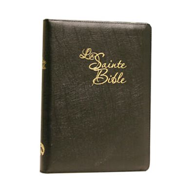 Bible Louis Segond - Moyen Caractère - noir avec onglet et fermeture éclaire