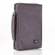 Charger l&#39;image dans la galerie, Canvas Bible Cover with Fish Applique - Gray/Large
