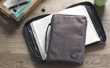 Charger l&#39;image dans la galerie, Canvas Bible Cover with Fish Applique - Gray/Large
