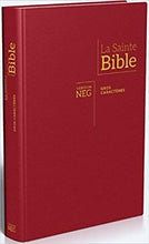 Charger l'image dans la galerie, La Bible, version NEG, avec gros caractères - couverture rigide rouge
