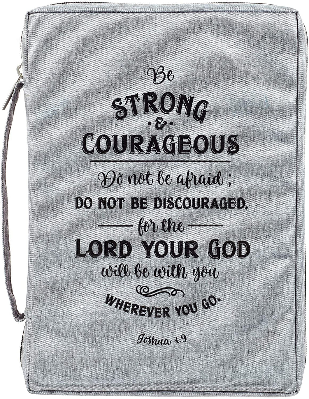 Be Strong Lion Two-Tone Classic Bible Cover - Joshua 1:9